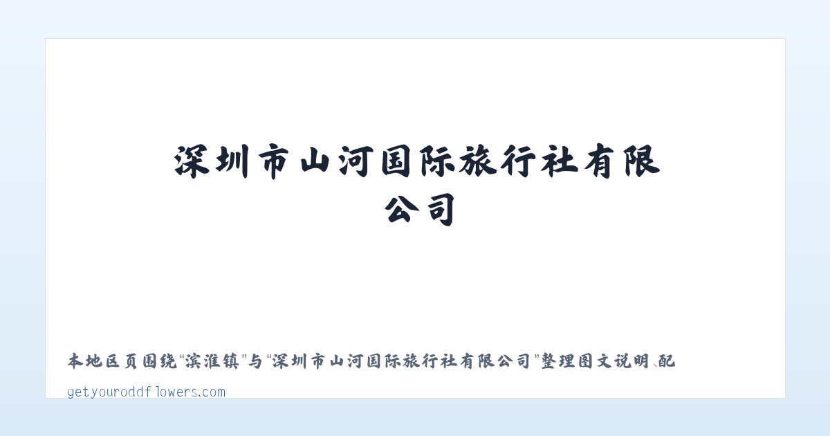 深圳市山河国际旅行社有限公司 主图